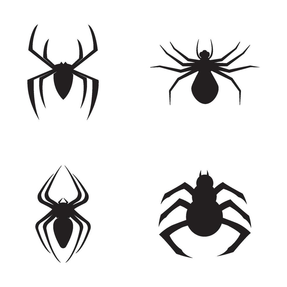 aranha ícone logotipo vetor Projeto modelo