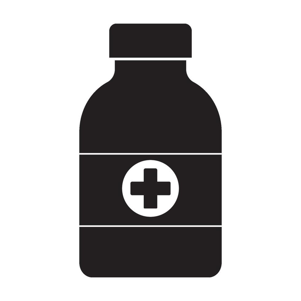 medicinal xarope ícone logotipo vetor Projeto modelo