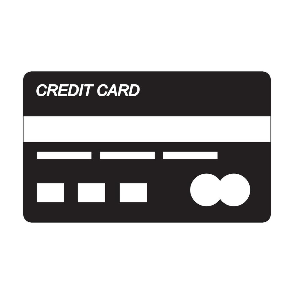 crédito cartão ícone logotipo vetor Projeto modelo