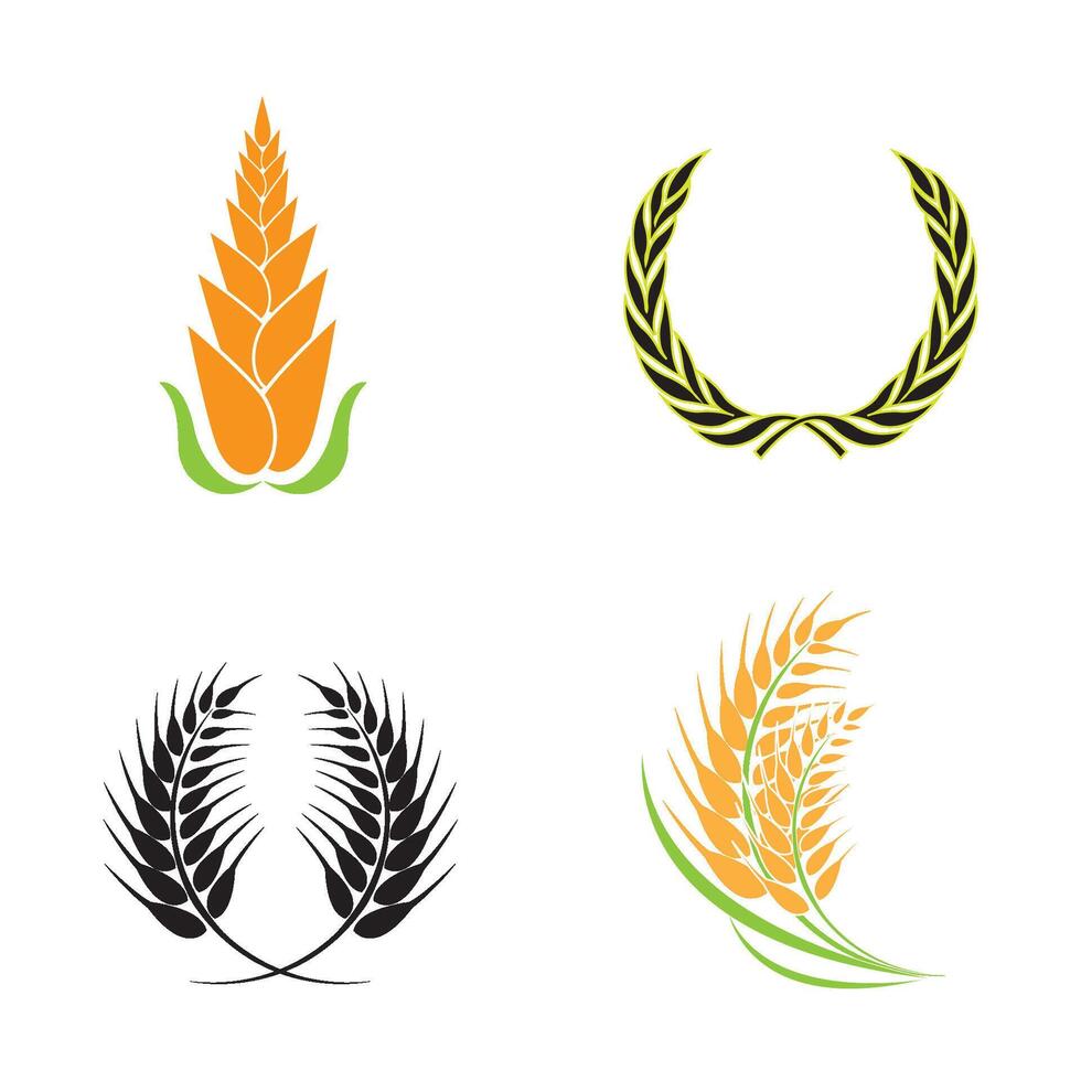 arroz ícone logotipo vetor Projeto modelo