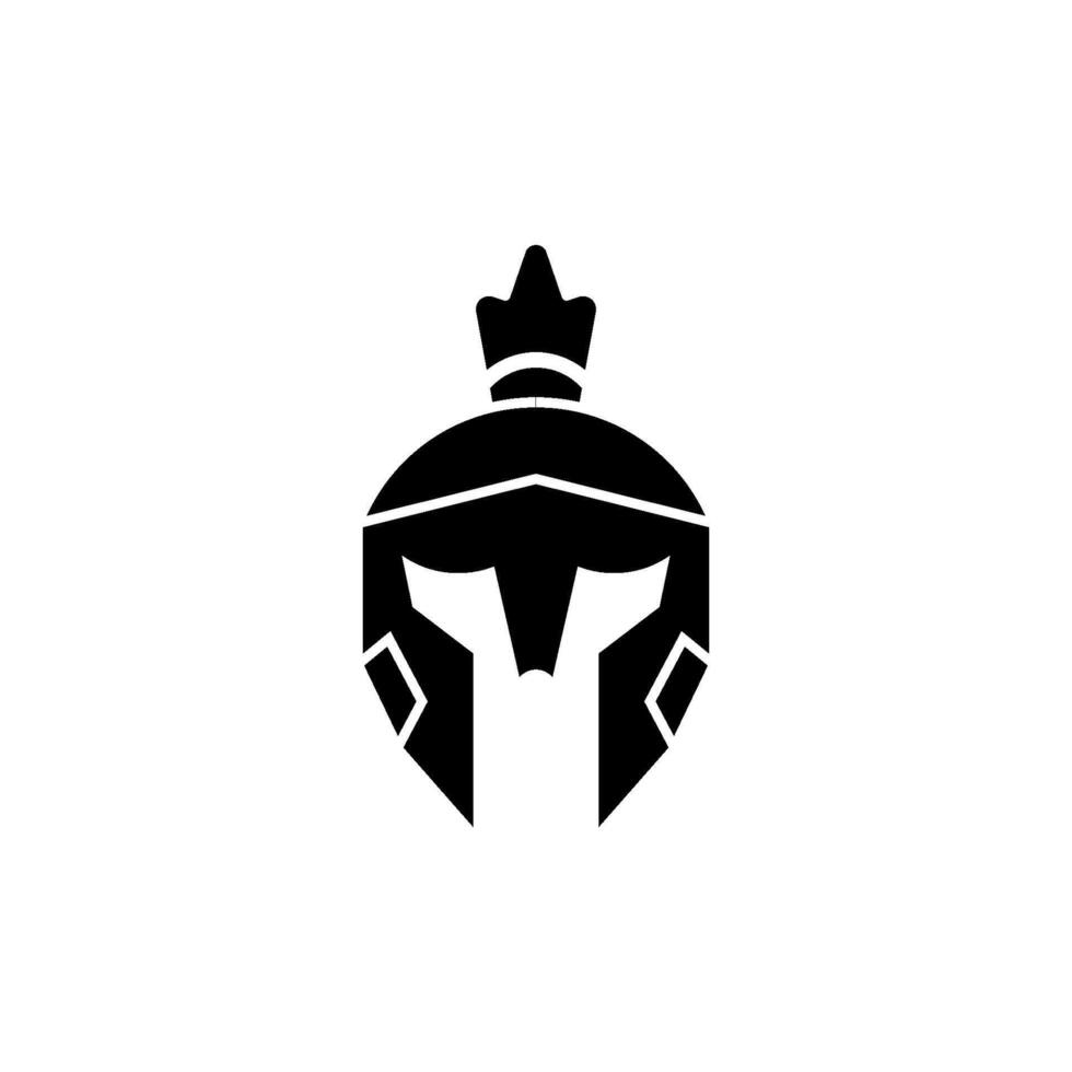 espartano Guerreiro capacete ícone vetor Projeto modelos