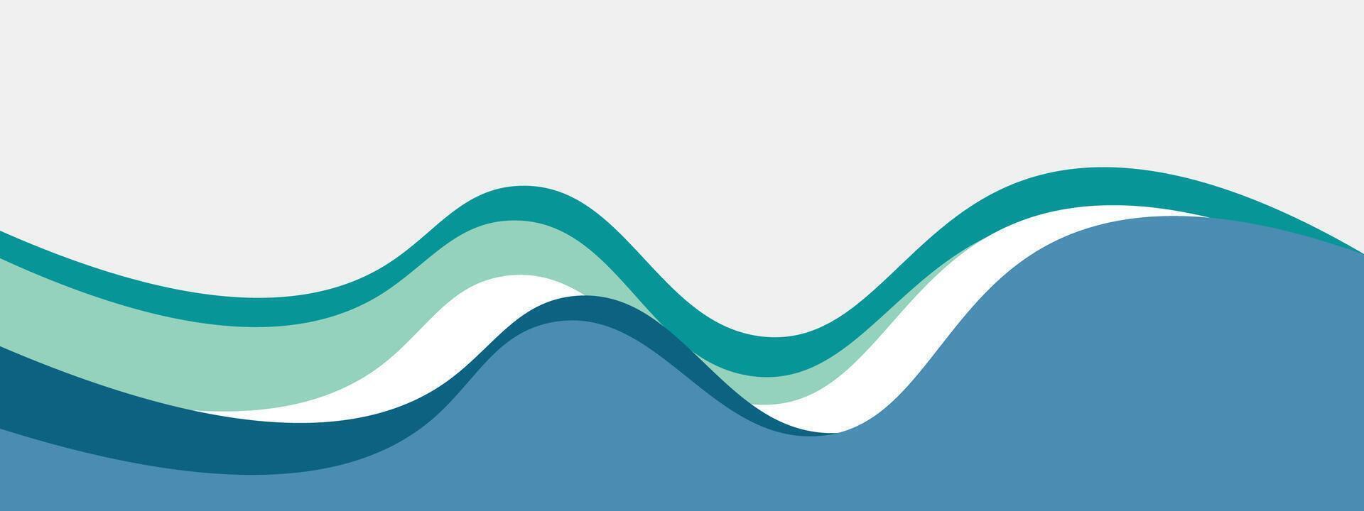 abstrato aço azul e cerceta bandeira modelo com dinâmico fundo curva formas. moderno Sombrio turquesa o negócio webinar bandeira Projeto para rede, pano de fundo, folheto, local na rede Internet, aterrissagem página, apresentação vetor