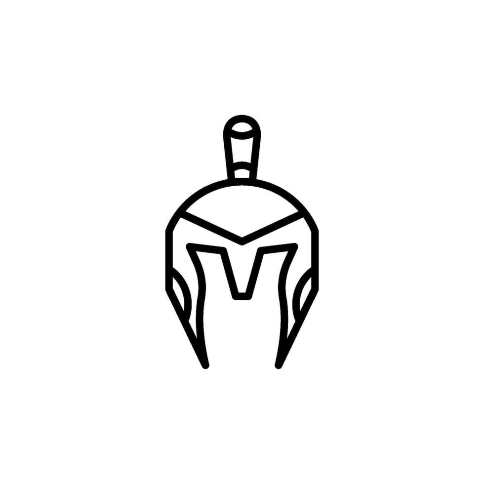 espartano Guerreiro capacete ícone vetor Projeto modelos