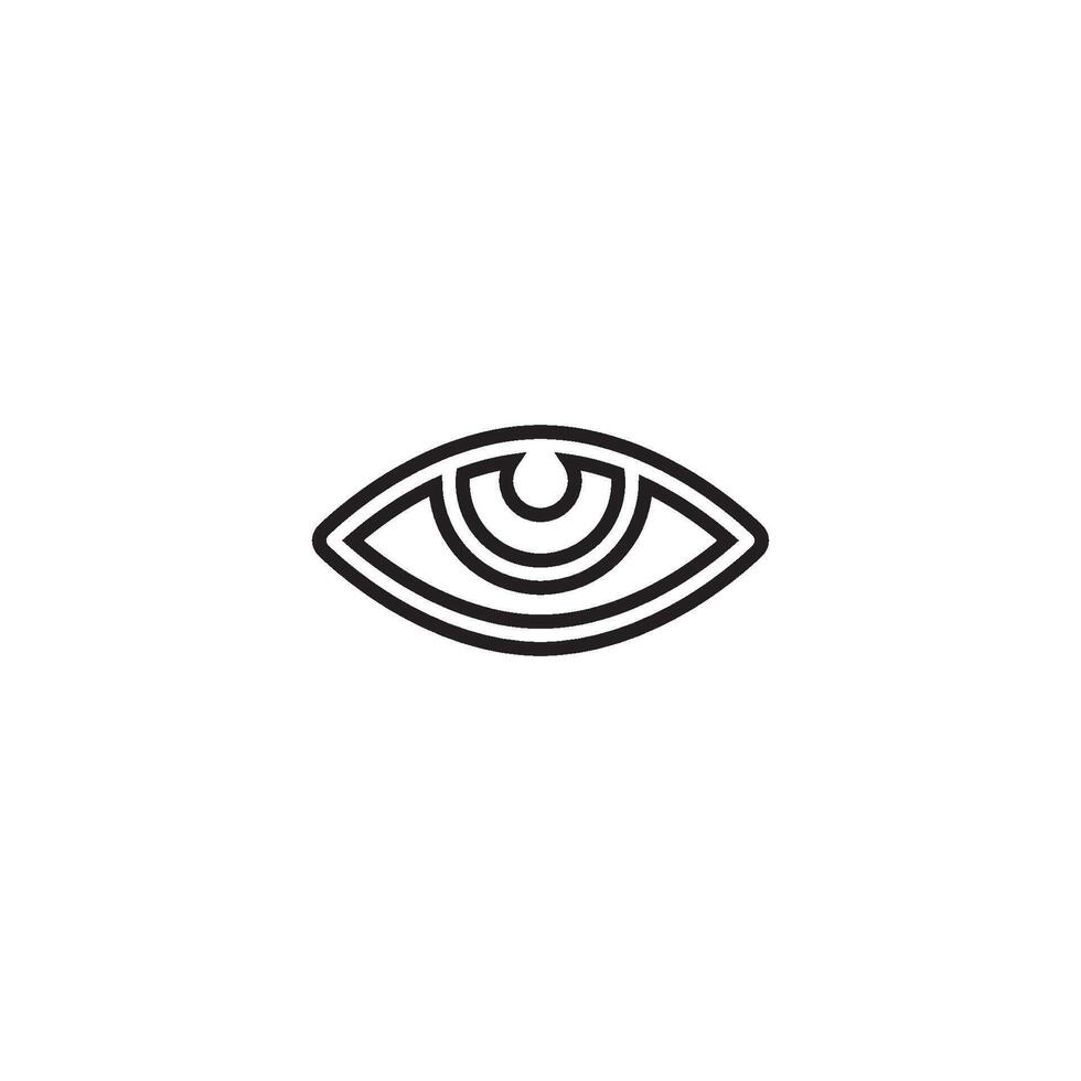 modelo de design de vetor de ícone de olho