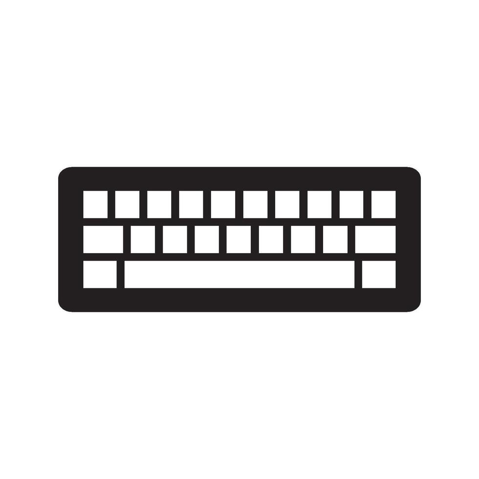 teclado ícone vetor Projeto modelo