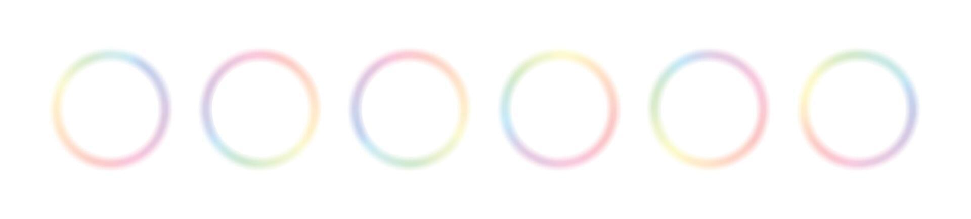 borrão radial gradiente fundo, rodopiando com arco Iris cor espectro dentro uma círculo. vibrante Projeto colorida redemoinhos. plano vetor ilustração isolado em branco fundo.