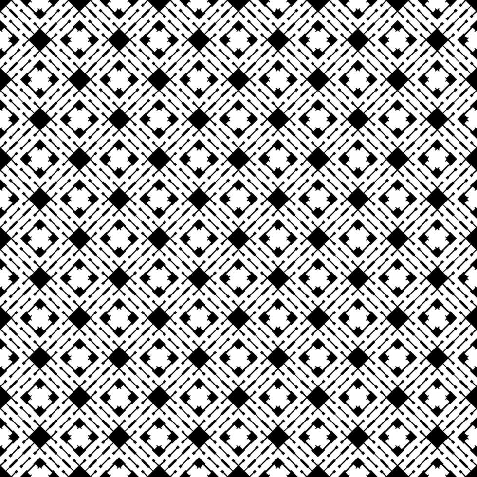 padrão abstrato sem emenda preto e branco. fundo e pano de fundo. design ornamental em tons de cinza. vetor