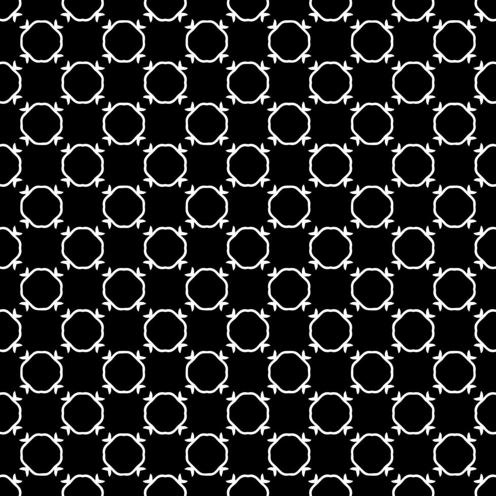 padrão abstrato sem emenda preto e branco. fundo e pano de fundo. design ornamental em tons de cinza. vetor