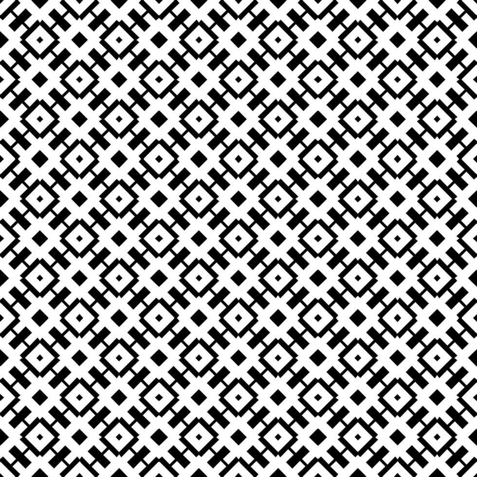 padrão abstrato sem emenda preto e branco. fundo e pano de fundo. design ornamental em tons de cinza. vetor