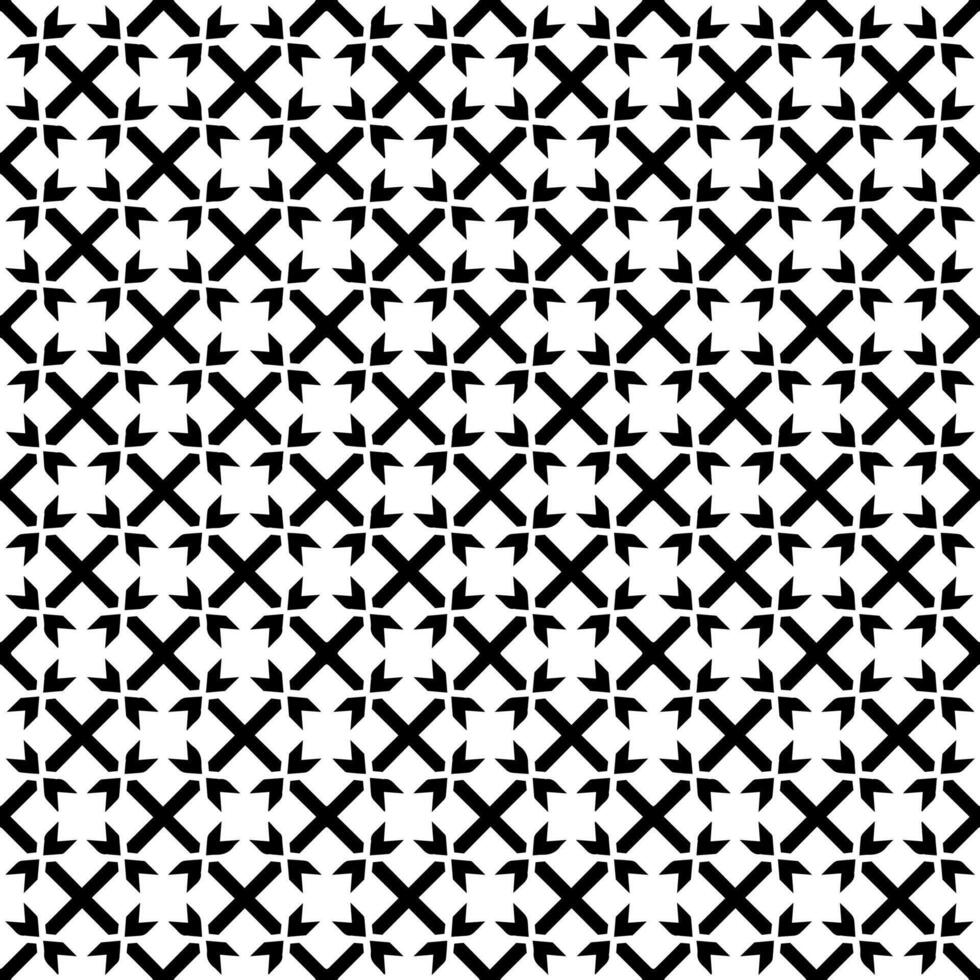 padrão abstrato sem emenda preto e branco. fundo e pano de fundo. design ornamental em tons de cinza. vetor