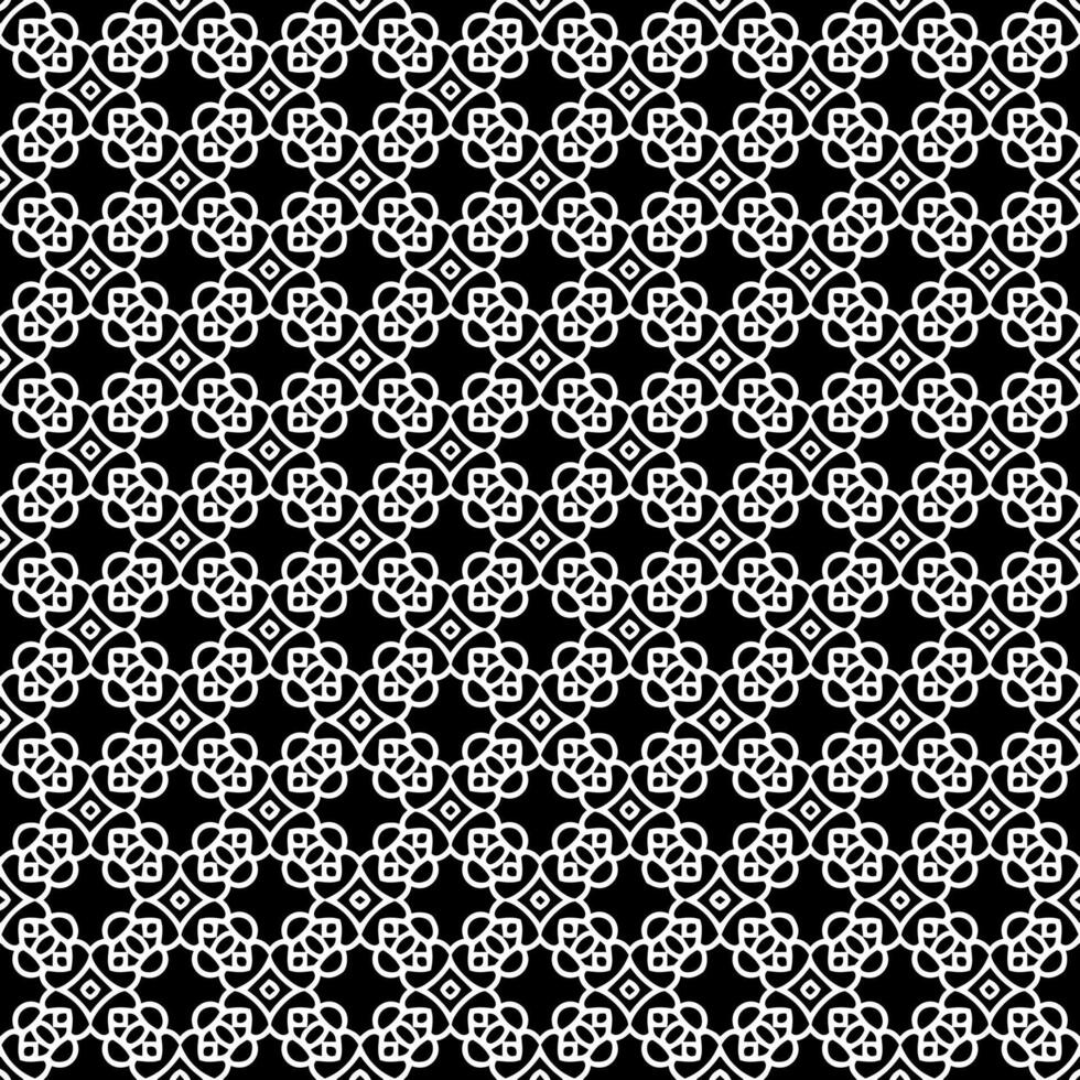 padrão abstrato sem emenda preto e branco. fundo e pano de fundo. design ornamental em tons de cinza. vetor