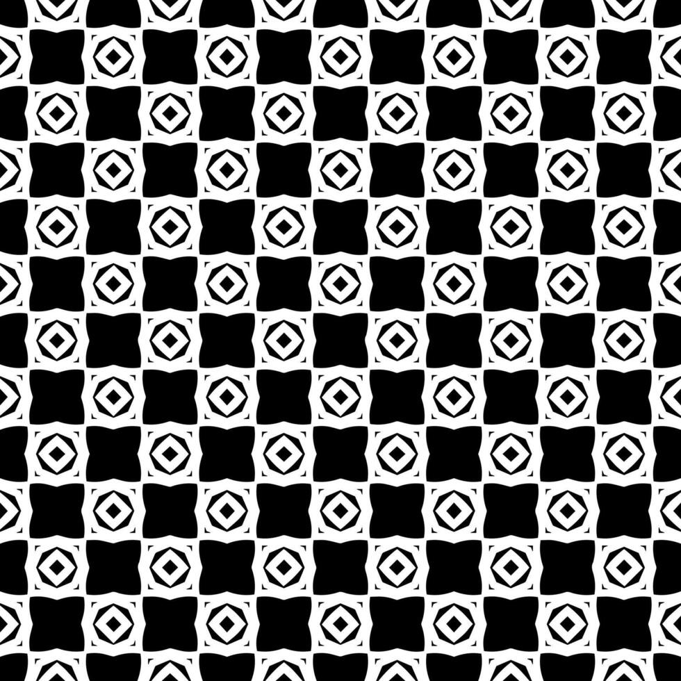 padrão abstrato sem emenda preto e branco. fundo e pano de fundo. design ornamental em tons de cinza. vetor