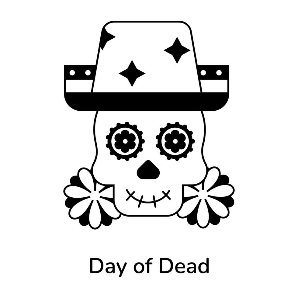 dia da morte vetor