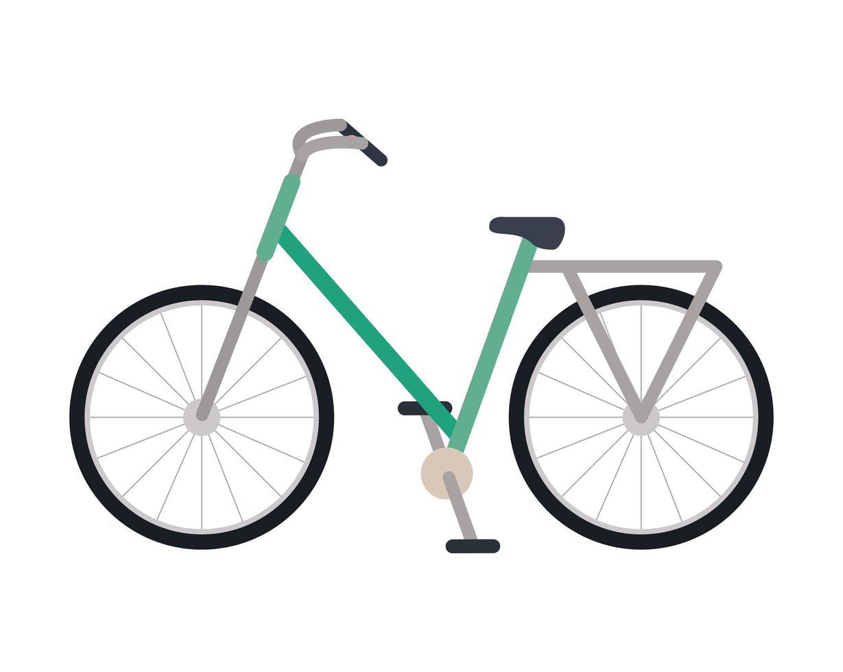 desenho vetorial de bicicleta retro isolada vetor