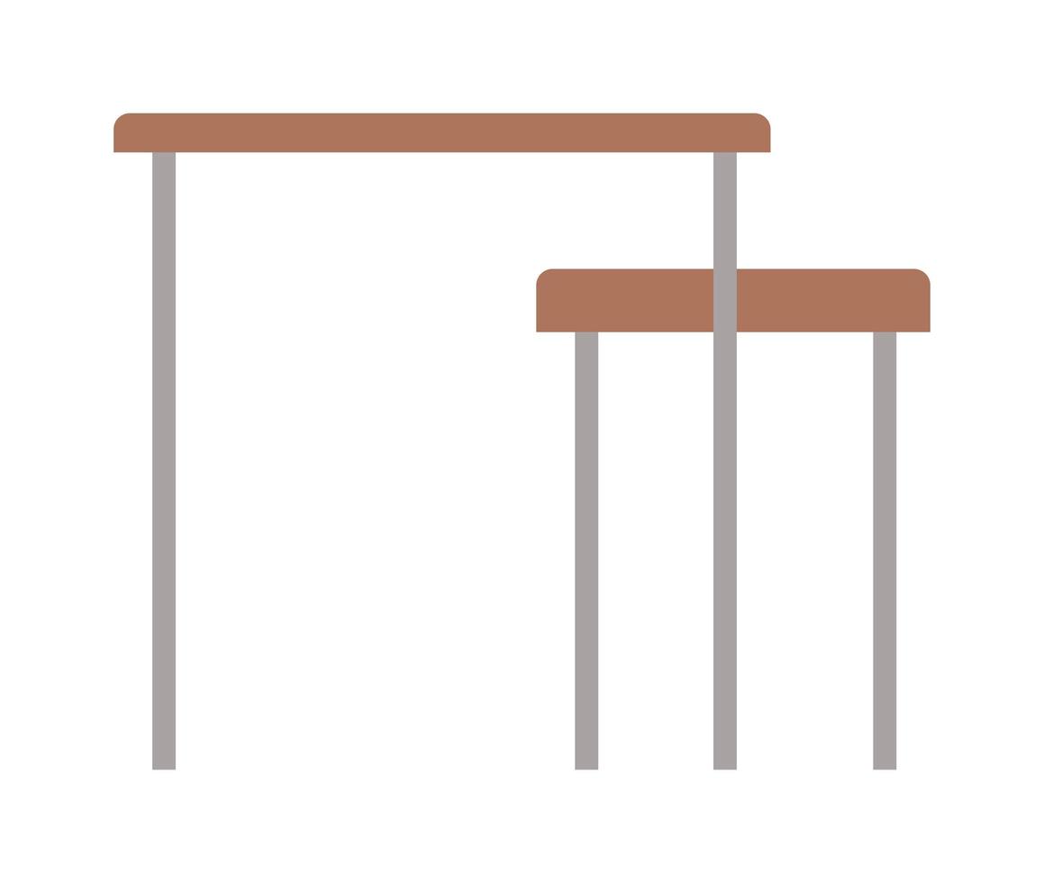 mesa de casa com desenho vetorial de cadeira vetor