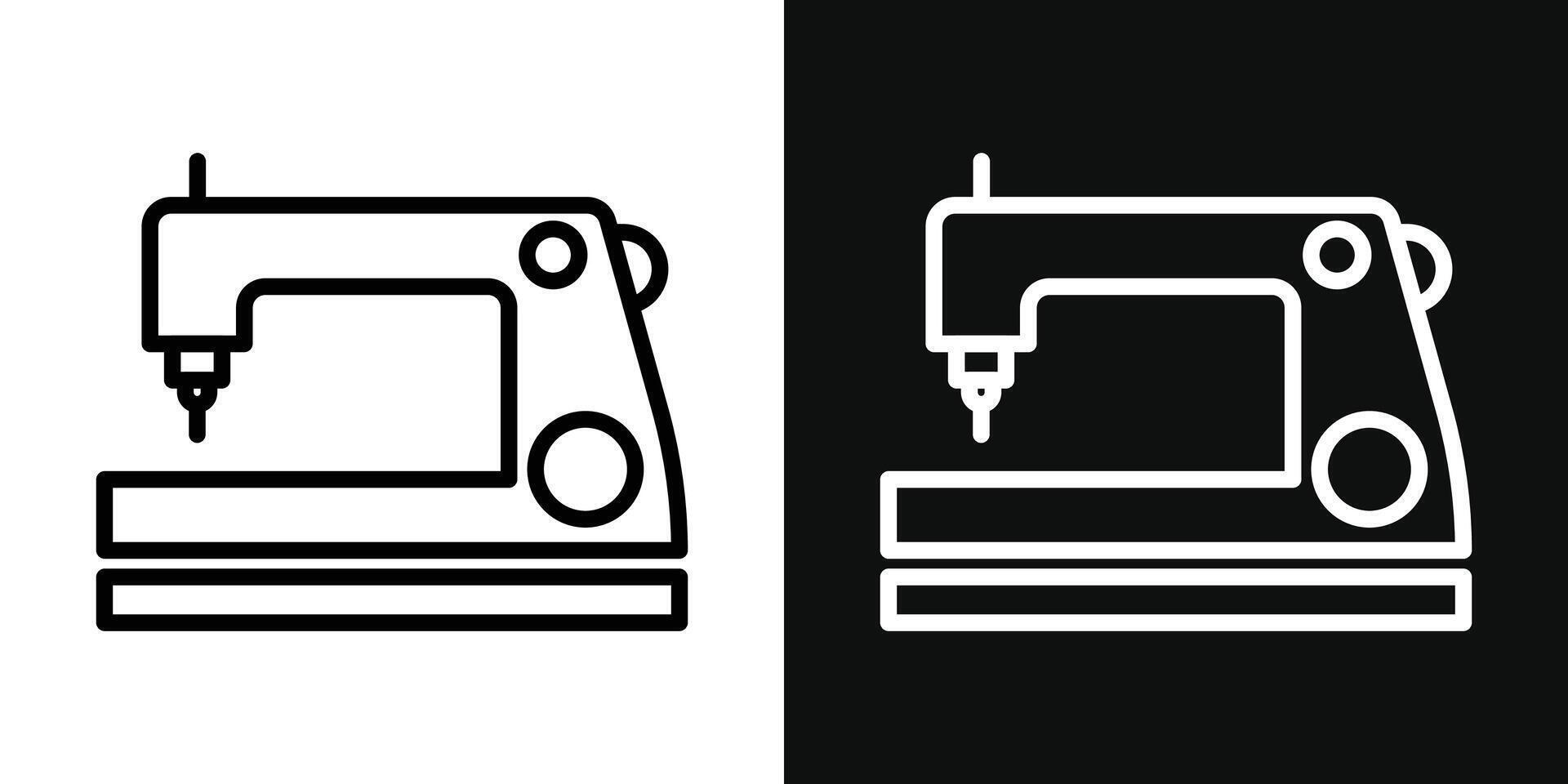 ícone da máquina de costura vetor