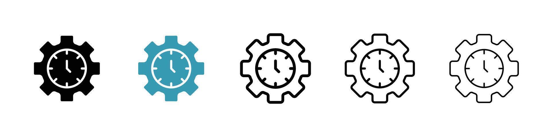 ícone de produtividade e eficiência vetor