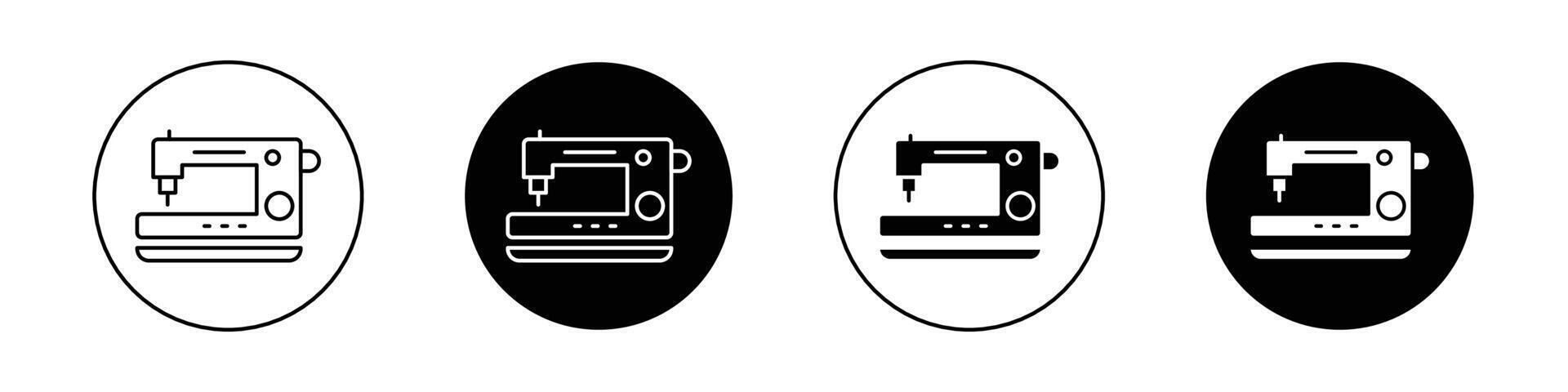 ícone da máquina de costura vetor