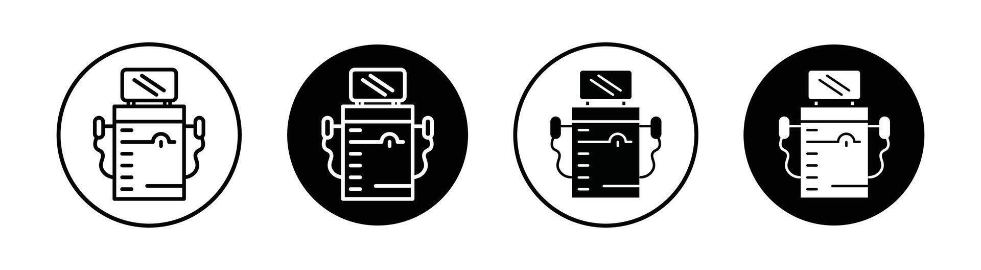 laser depilação equipamento ícone vetor