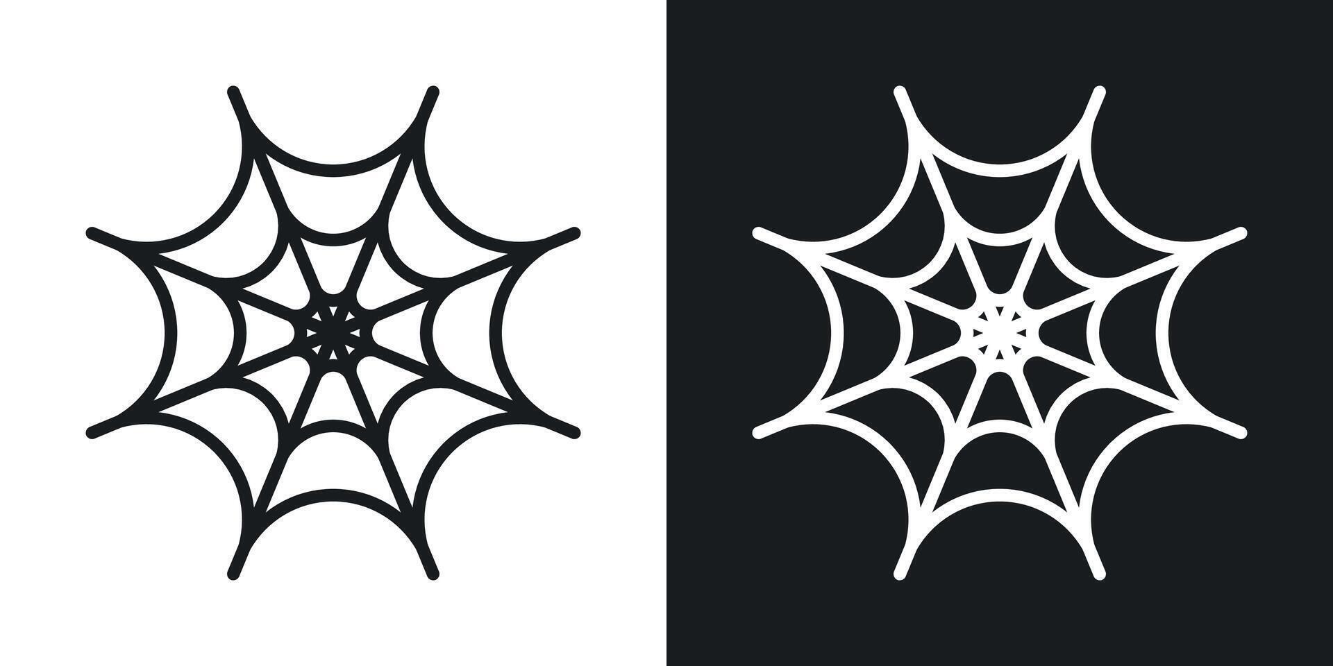 ícone de teia de aranha vetor