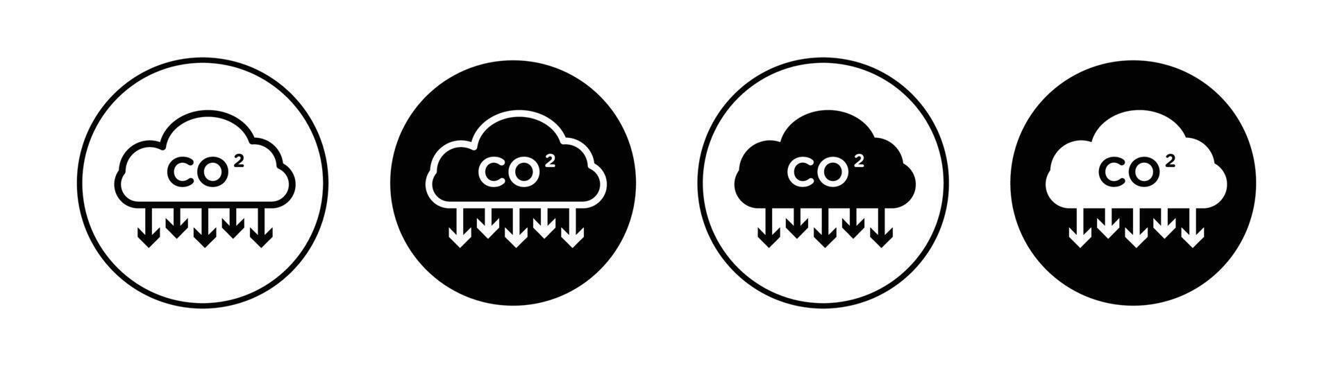ícone de emissões de co2 vetor