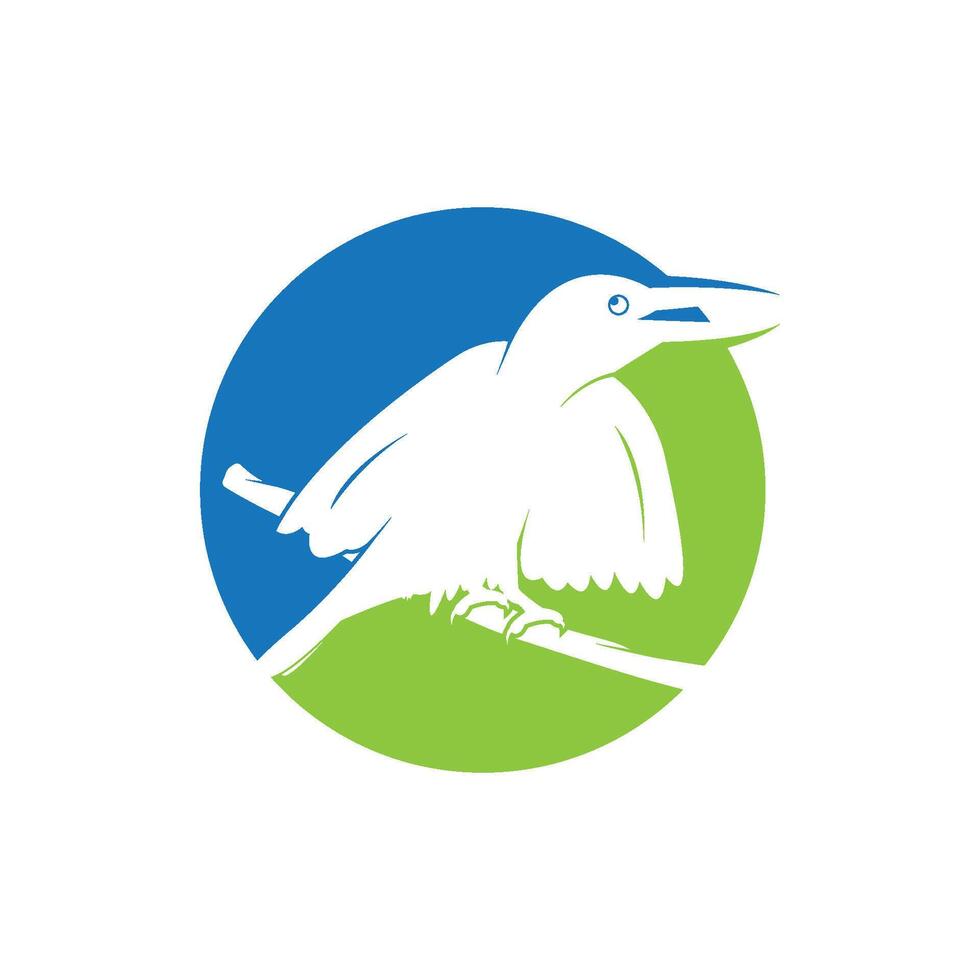 design de ilustração vetorial de modelo de logotipo de pássaro vetor