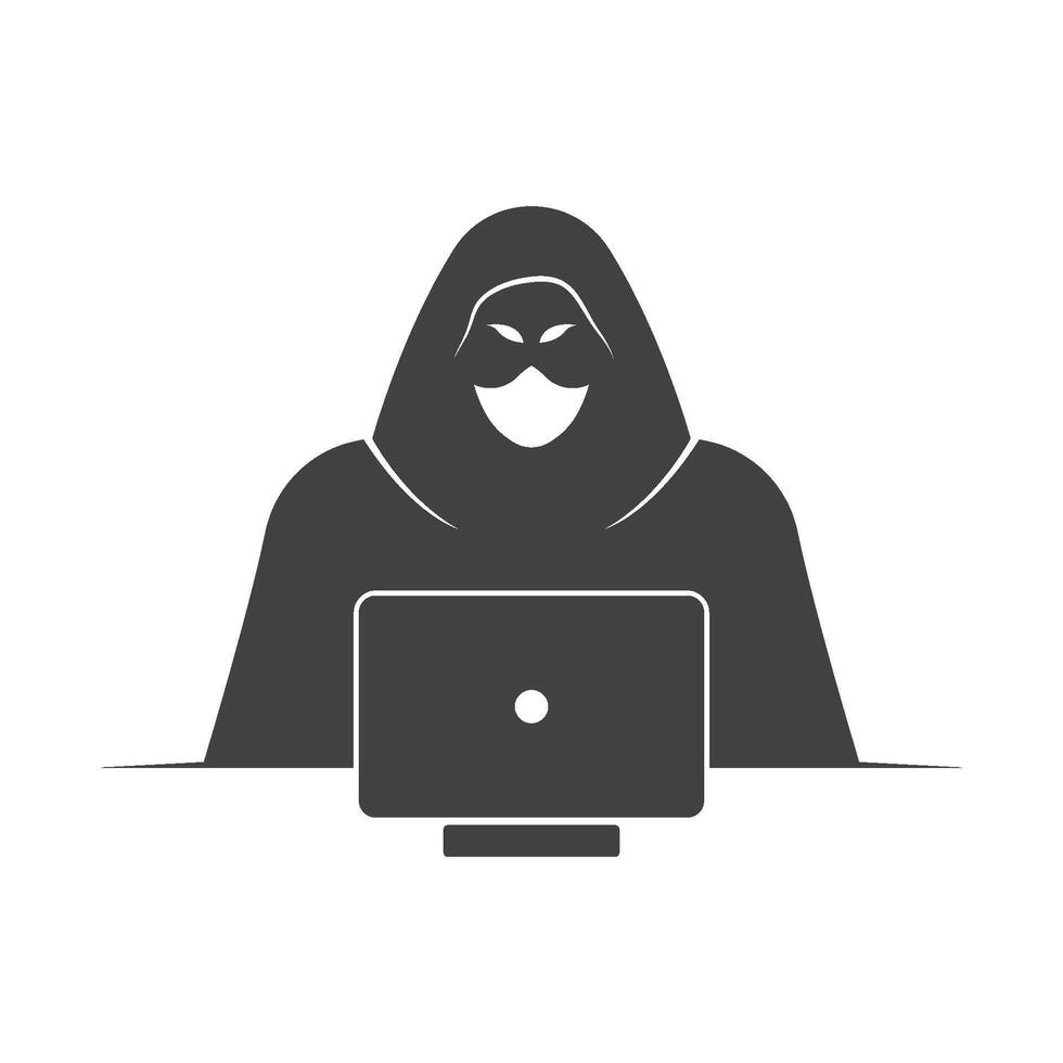 anônimo hacker personagem ilustração vetor Projeto