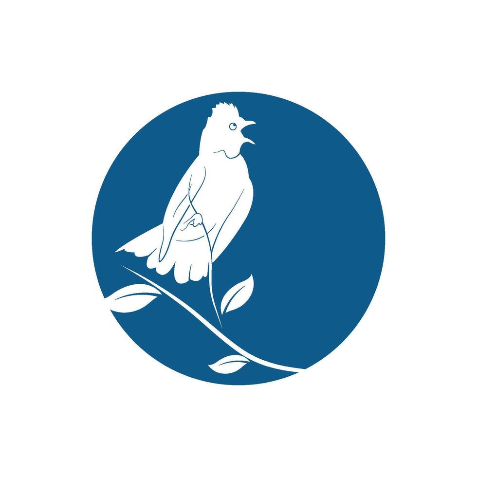 design de ilustração vetorial de modelo de logotipo de pássaro vetor