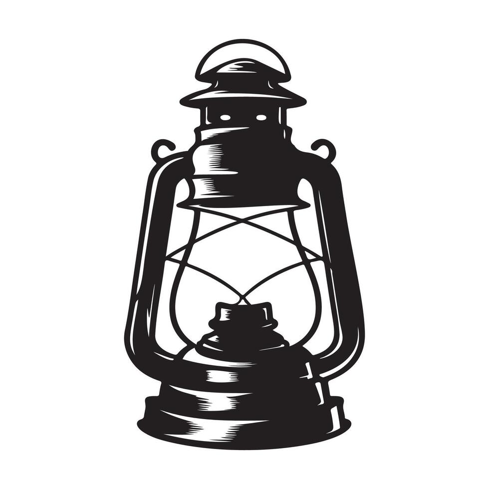 lanterna imagem, logotipo isolado em branco fundo vetor