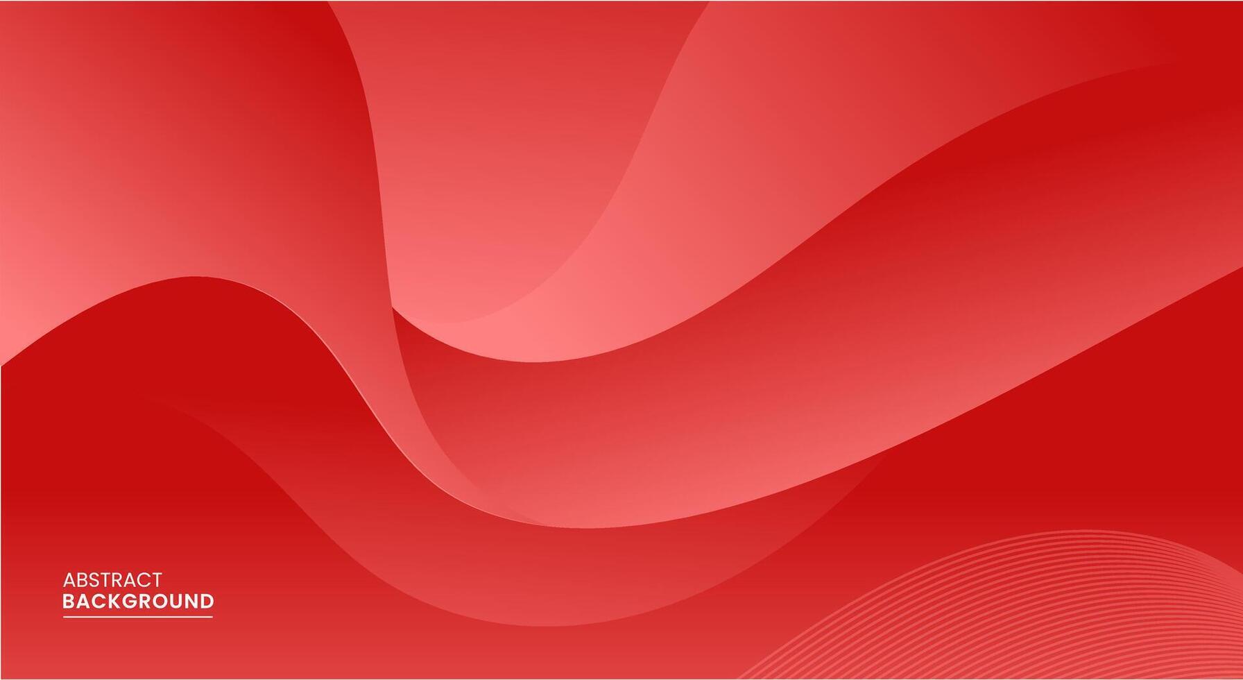 vermelho abstrato fundo com ondulado formas vetor