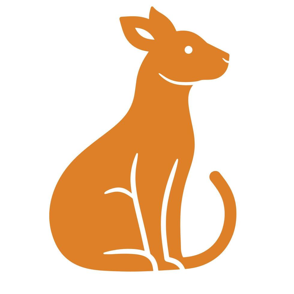 logotipo animal simples vetor