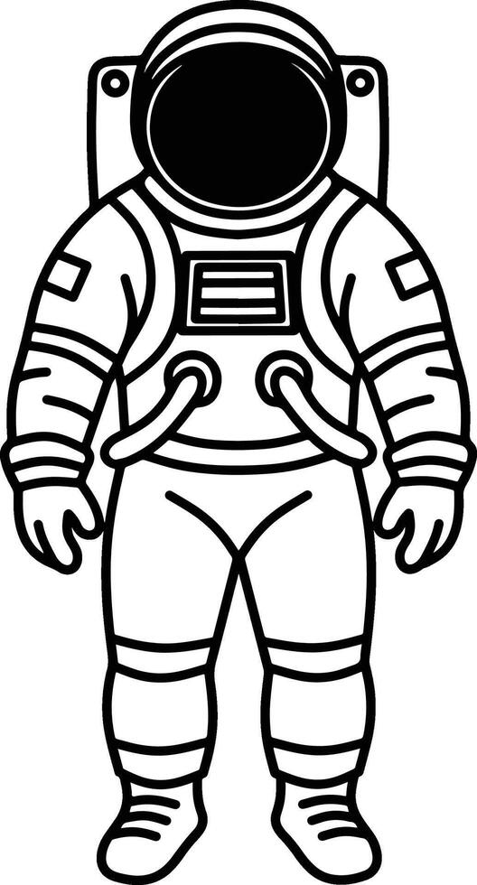 astronauta mão desenhado vetor