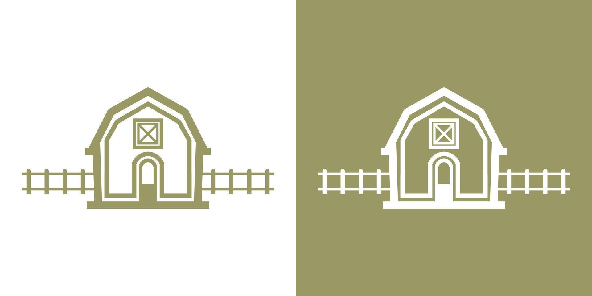 fazenda, armazém ou celeiro vintage logotipo Projeto. vetor ilustração