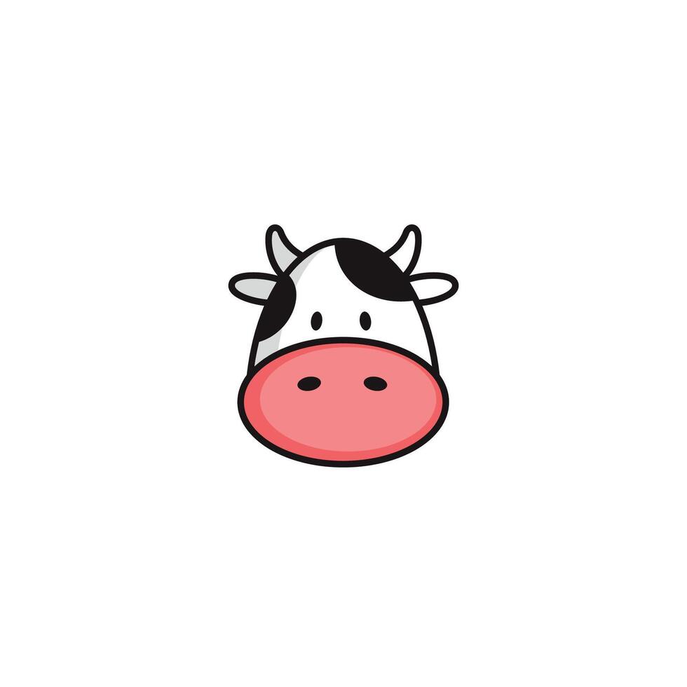 vaca logotipo ou ícone Projeto vetor