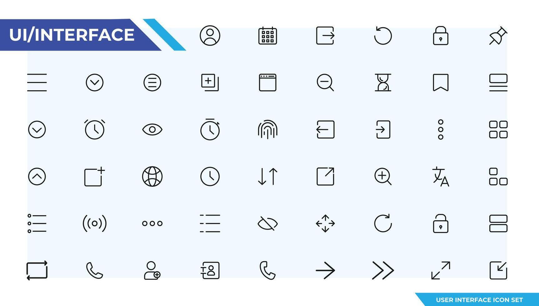 ui ux ícone definir, do utilizador interface iconset coleção vetor