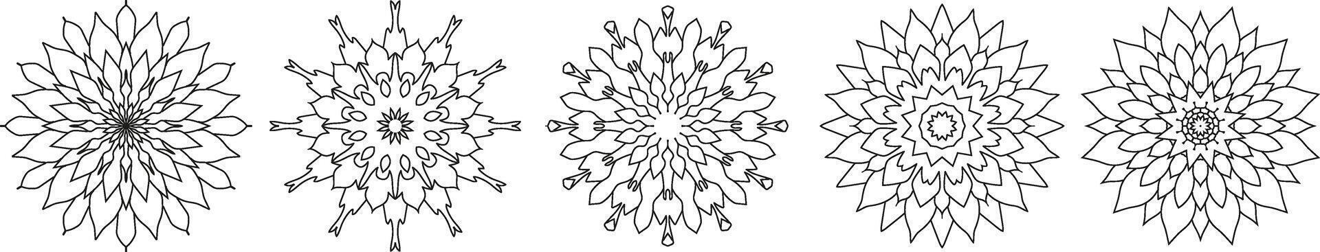 flor mandala. vintage decorativo elementos. oriental padrão, vetor ilustração. islamismo, árabe, indiano