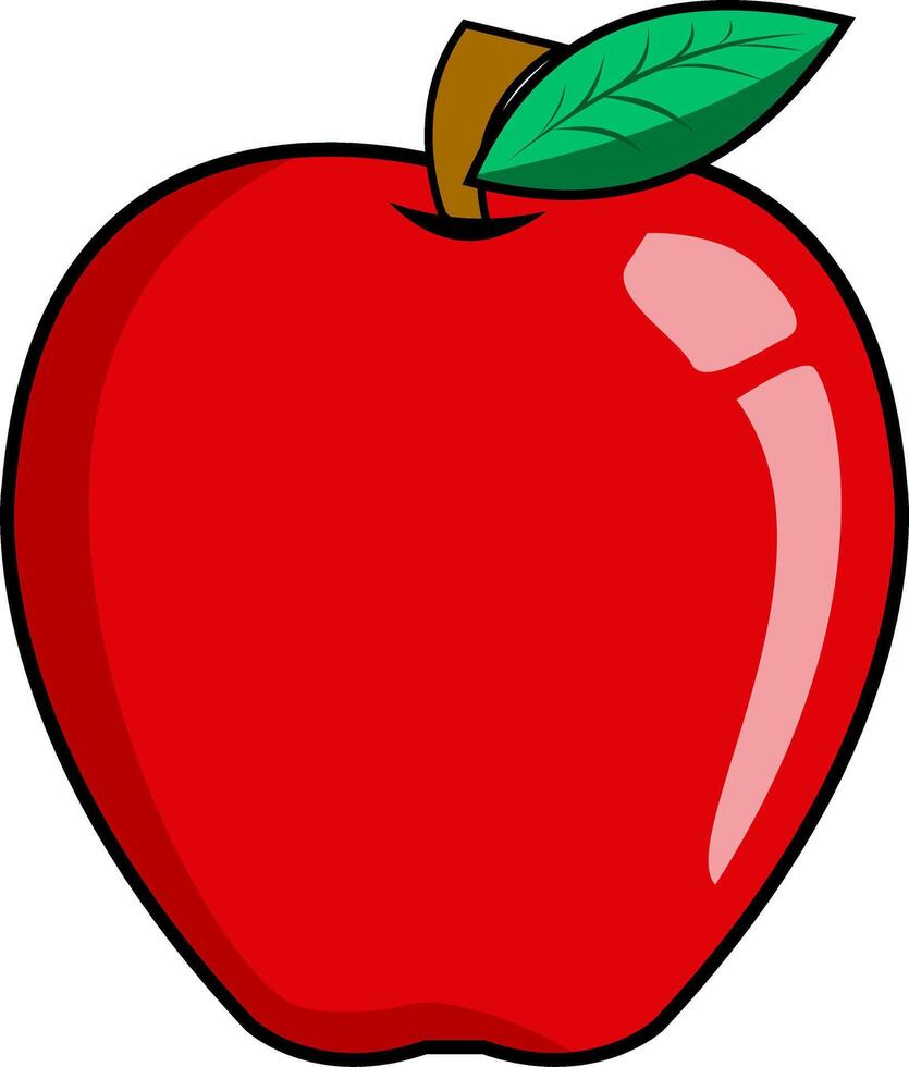 isto uma vermelho maçã vetor