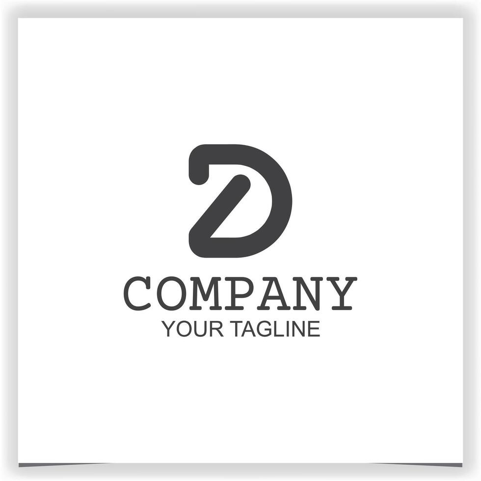 vetor inicial carta d e z logotipo para moda companhia logotipo