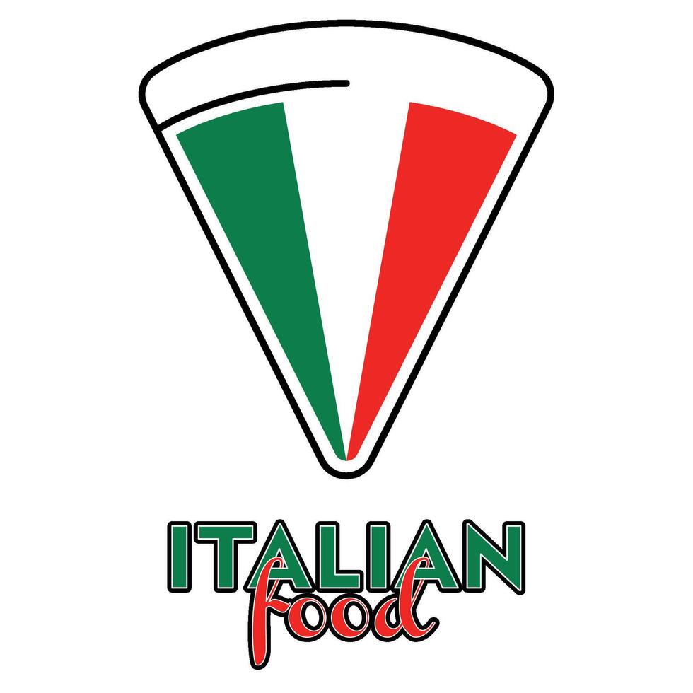 italiano Comida local Comida logotipo vetor ilustração