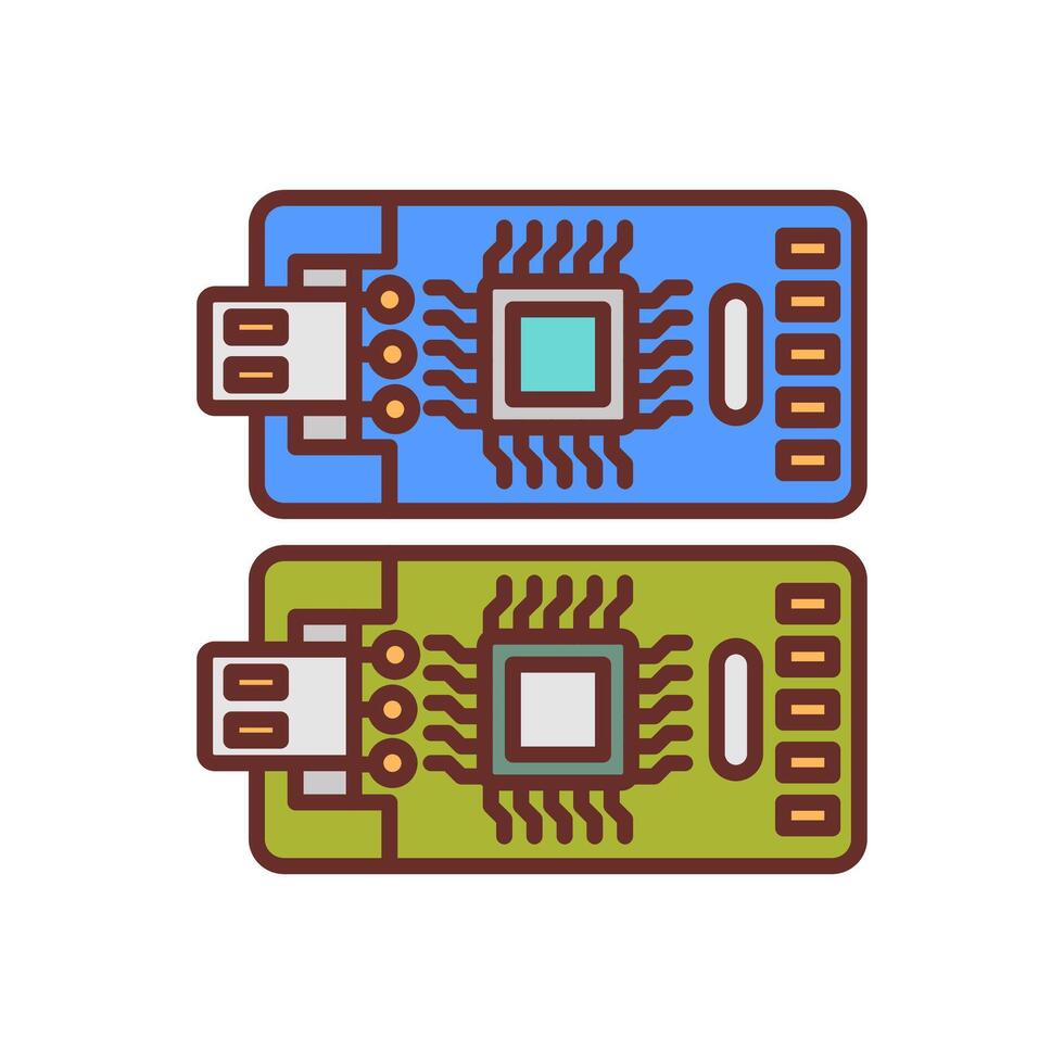 nano resistores ícone dentro vetor. logótipo vetor