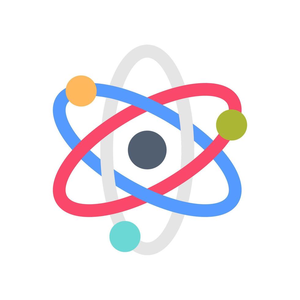 nuclear física ícone dentro vetor. logótipo vetor