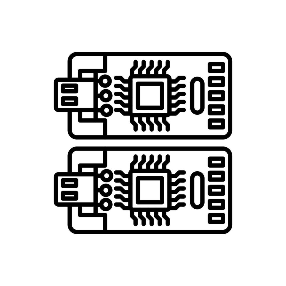 nano resistores ícone dentro vetor. logótipo vetor