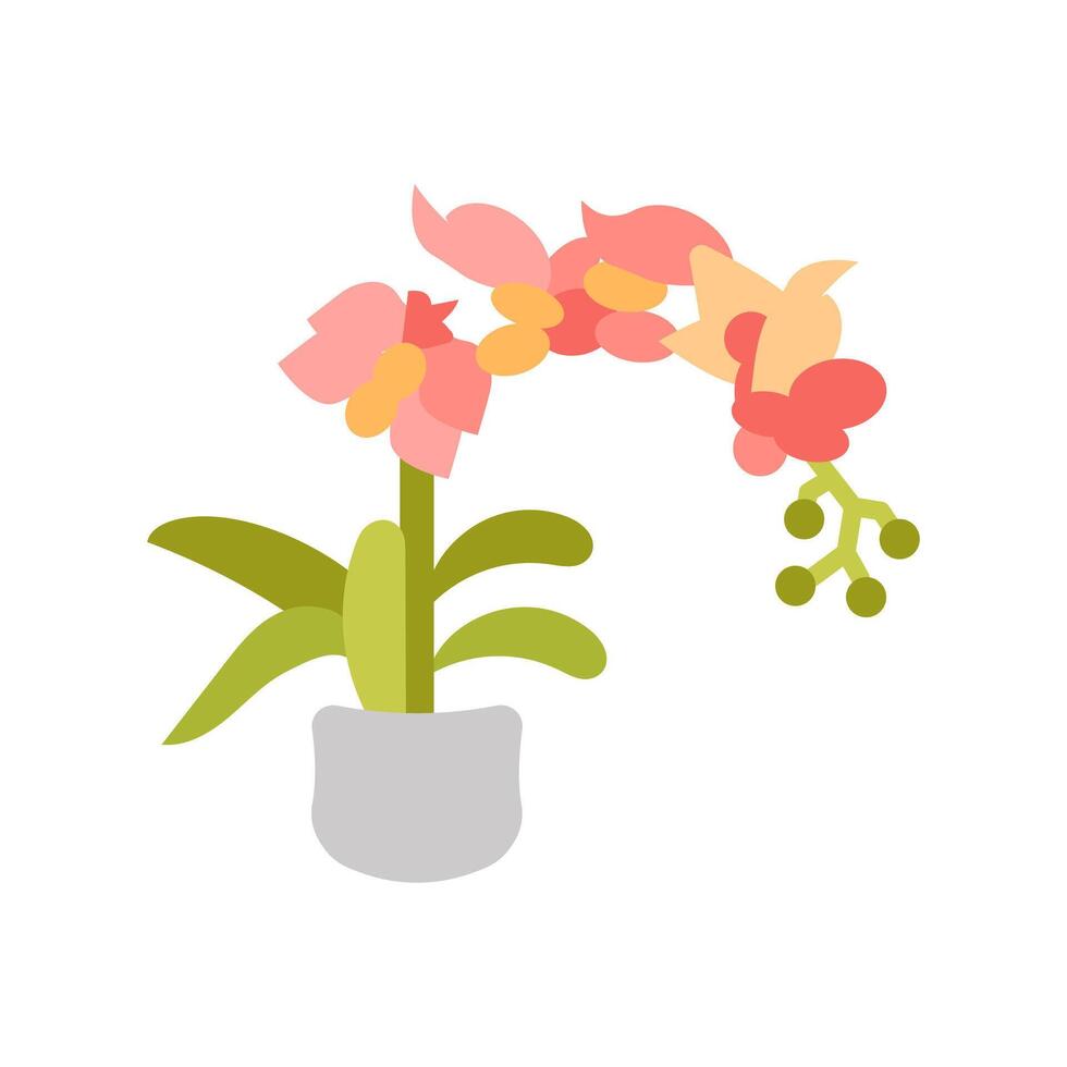 traça orquídea ícone dentro vetor. logótipo vetor