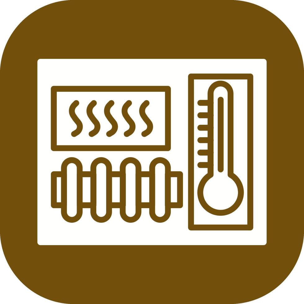 ícone de vetor de elemento de aquecimento