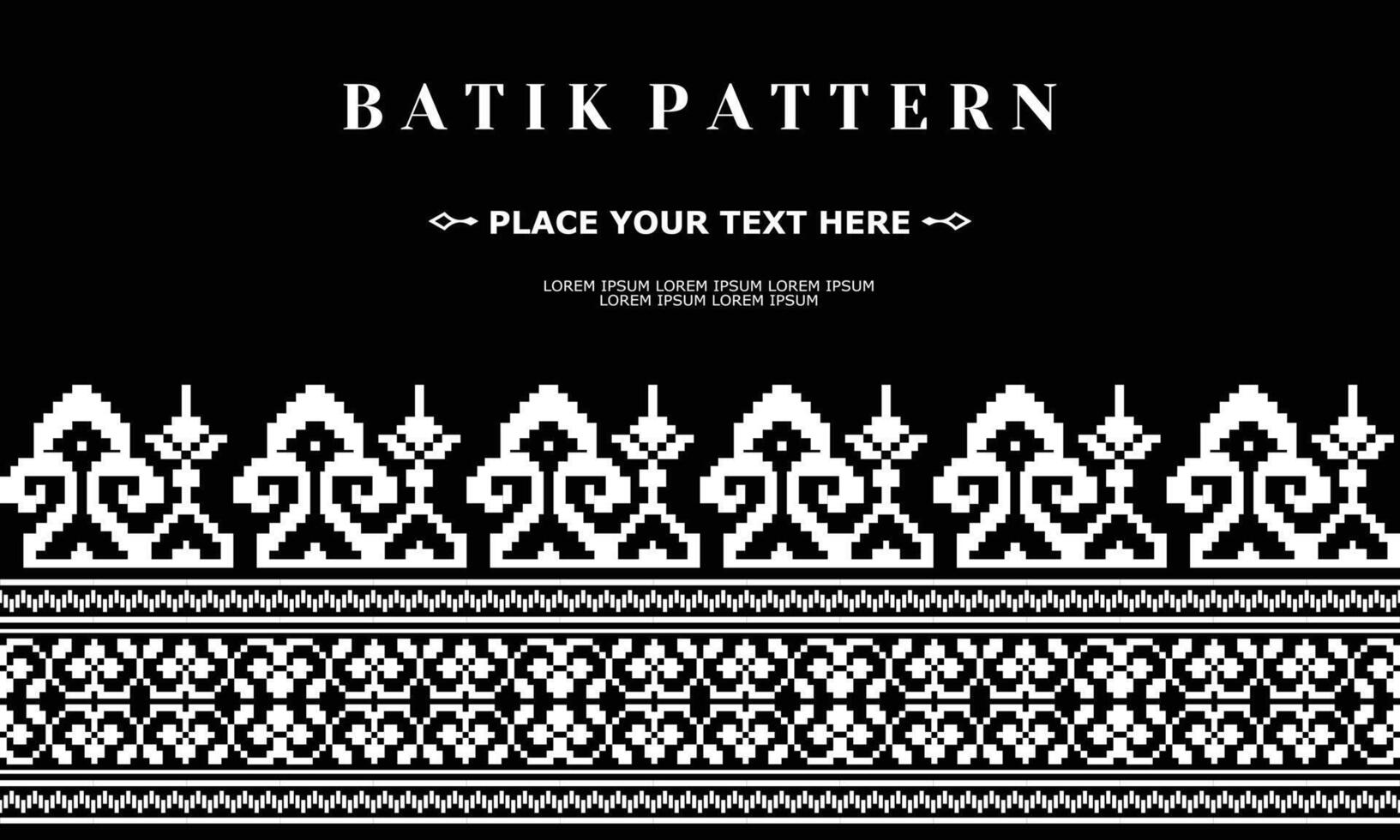 vetor luxo e elegante tradicional batik enfeite padronizar
