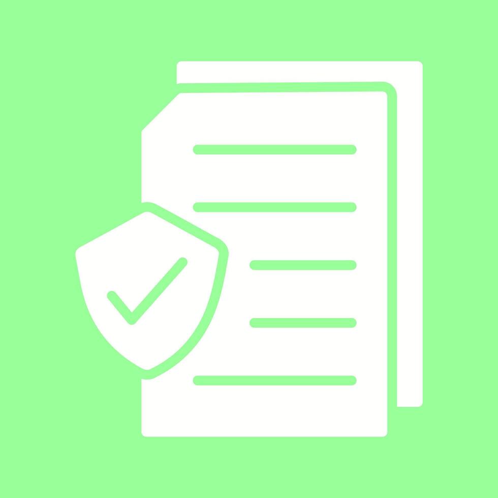ícone de vetor de documento seguro
