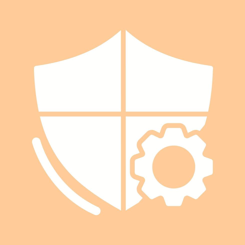 ícone de vetor de configurações de escudo