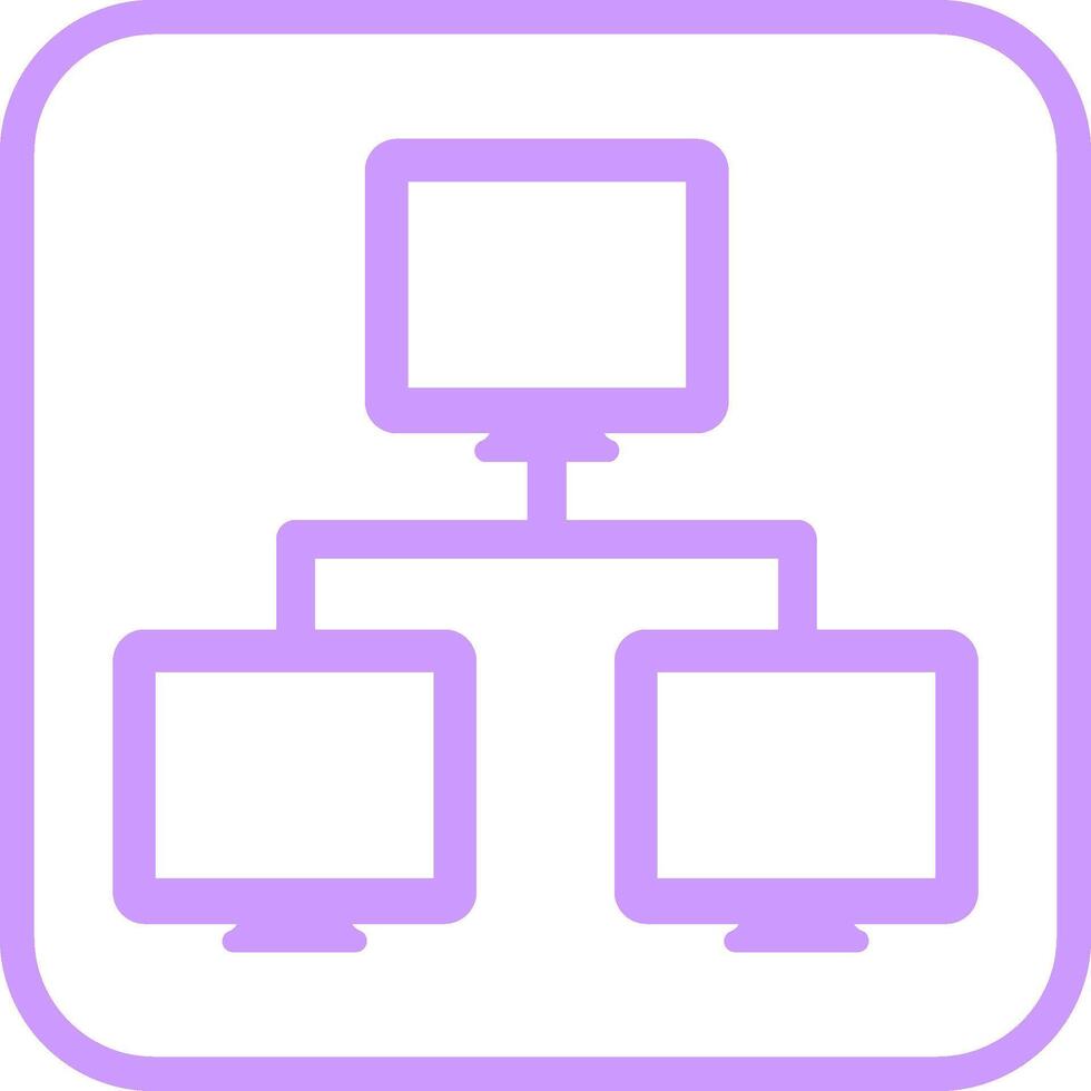 ícone de vetor de redes de computador