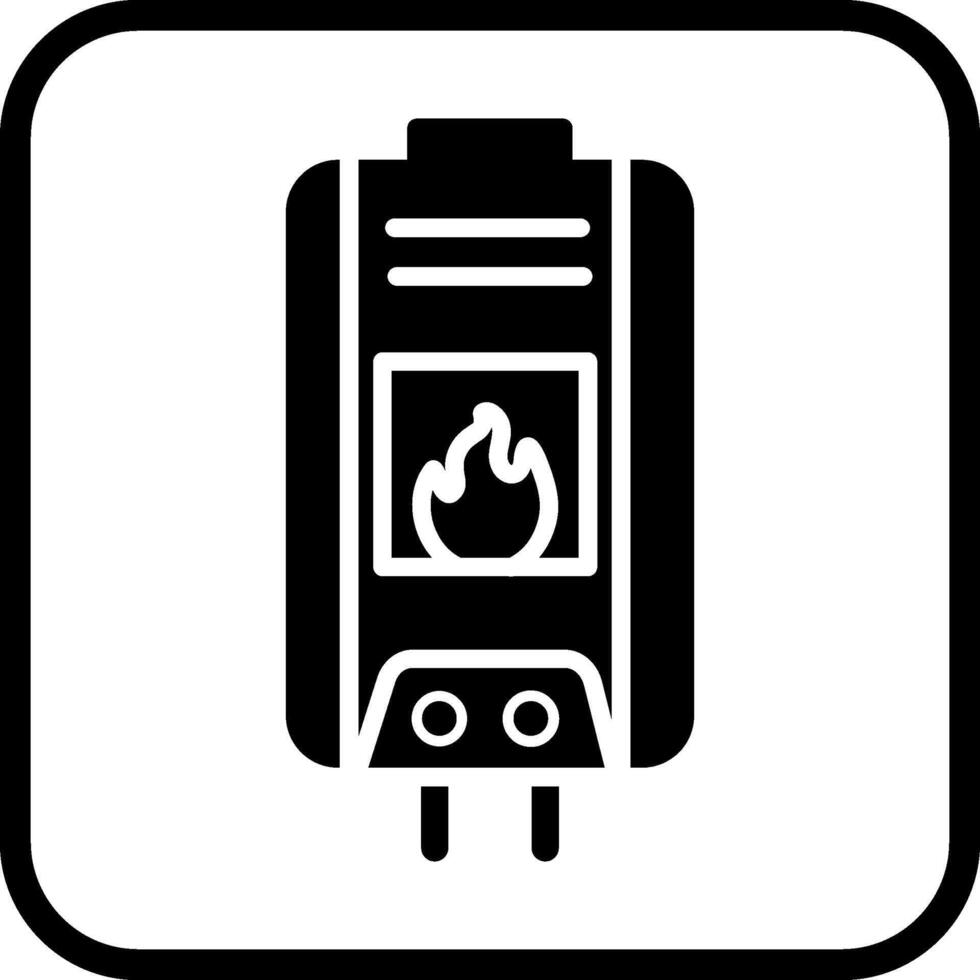 ícone de vetor de aquecedor de água