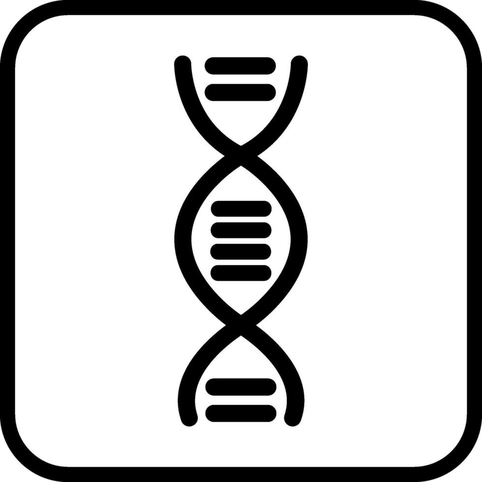 ícone de vetor de estrutura de dna